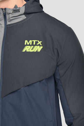 MTX Run Windbreaker - Midnight Blue/Cement Grey/Lime Green