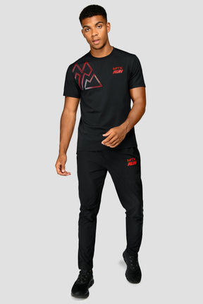 MTX Run T-Shirt - Black/Cardinal Red