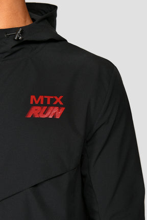 MTX Run Windbreaker - Black/Cardinal Red