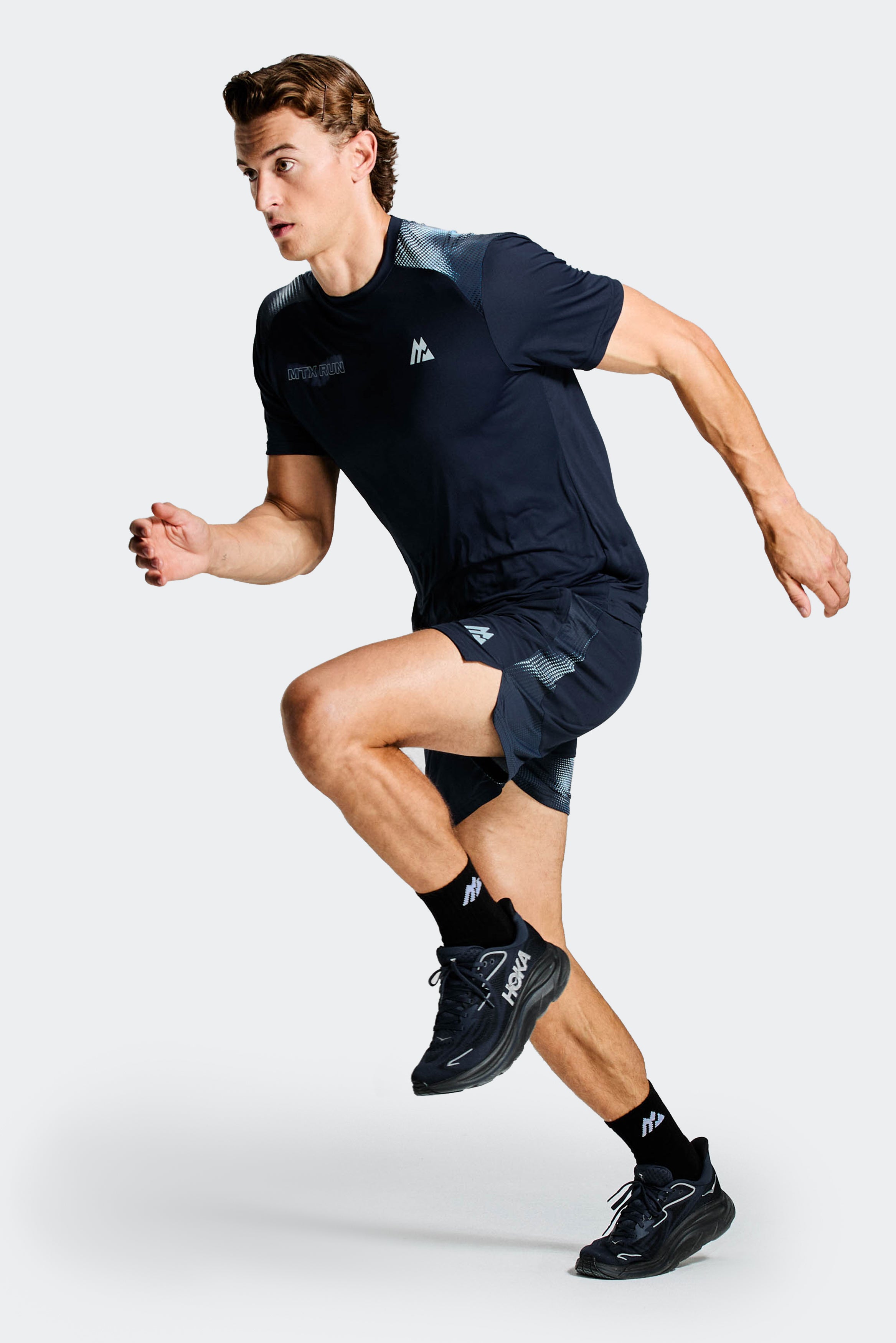 MTX Run Disperse T-Shirt Midnight Blue | Montirex Sportswear