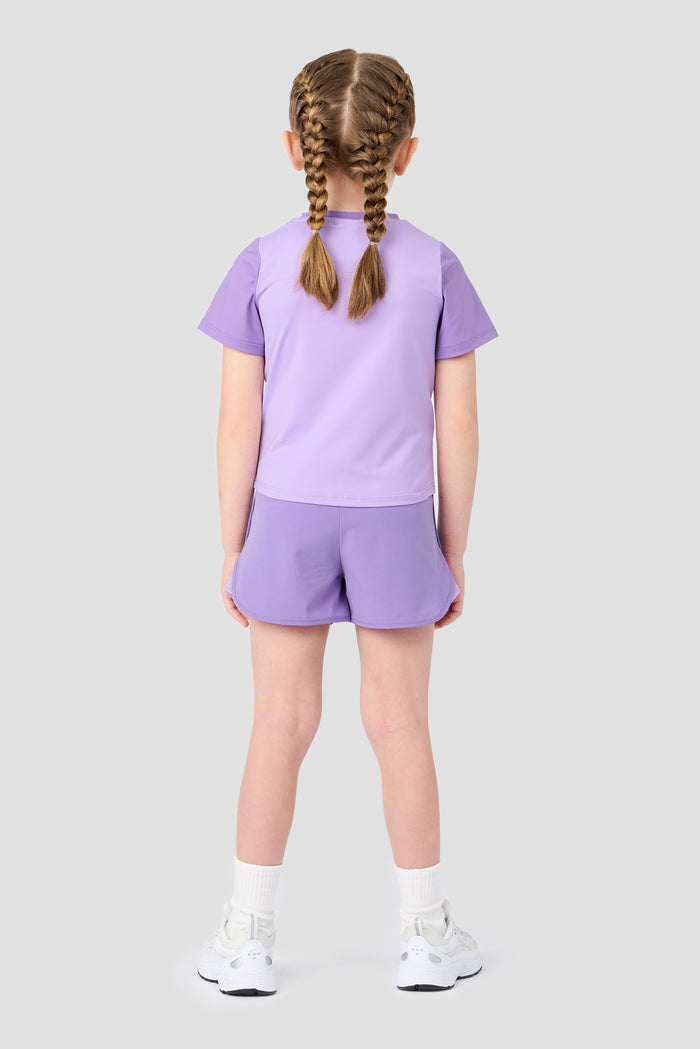 Infant Girls Bounce T-Shirt/Short Set - Parma/Lilac Chalk