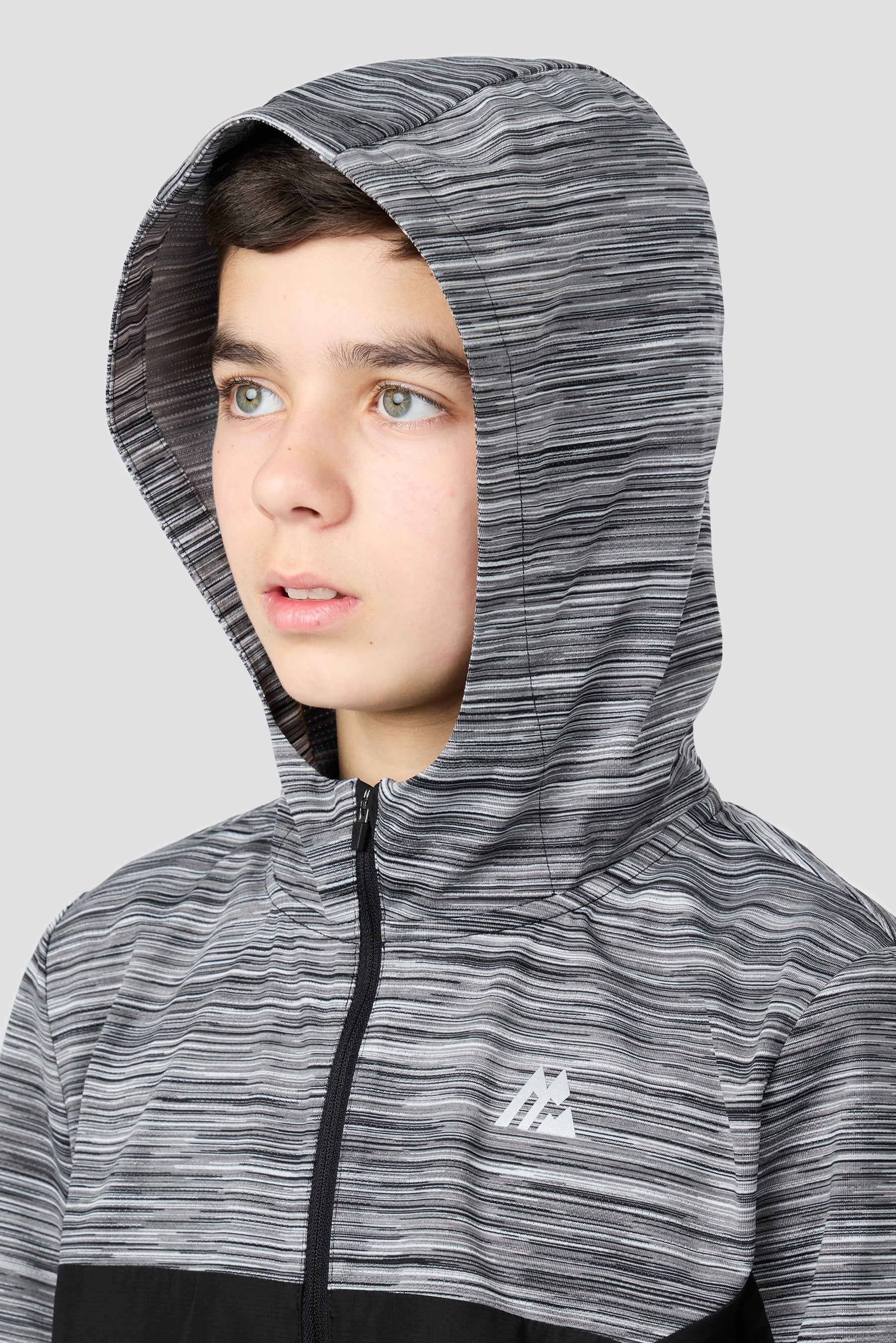 Boys Trail 2.0 Windbreaker - Black/Grey/White
