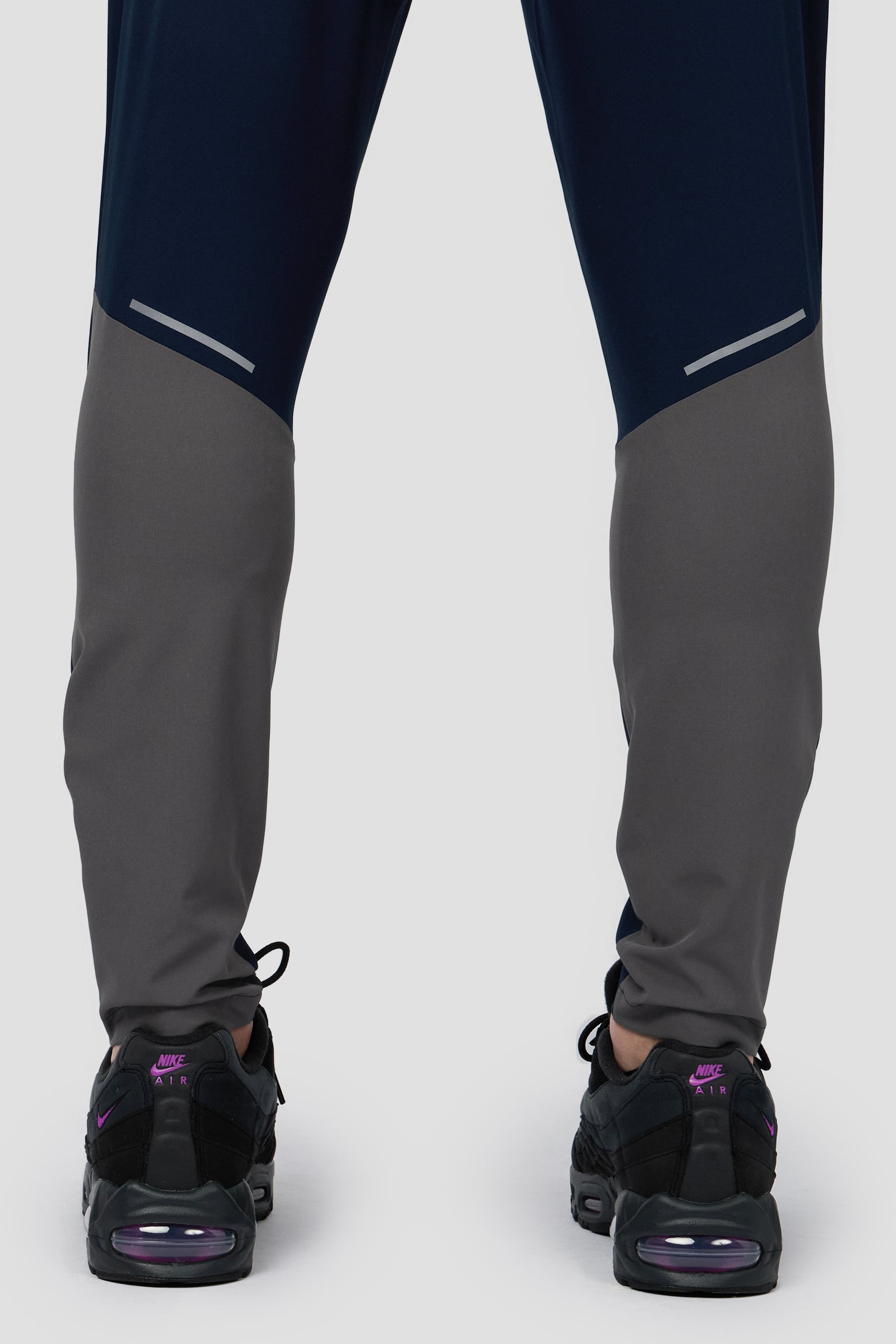 Trail Panel Running Pant - Navy/Grey/Purple Multi