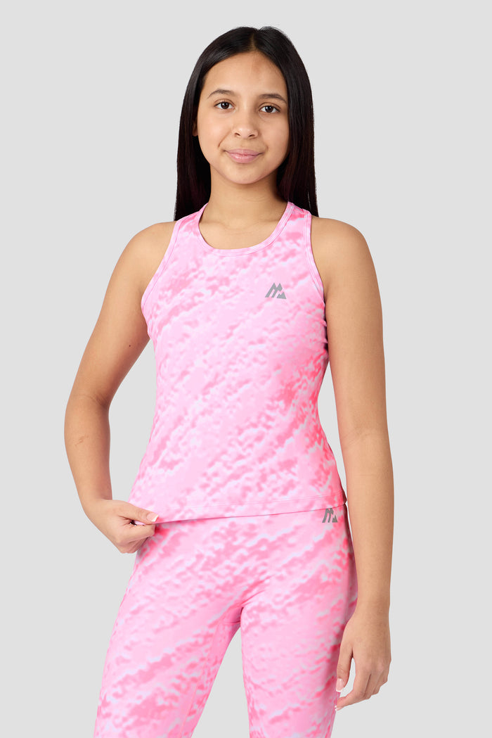 Girls Celeste Tank - Candy Floss/Fuchsia/White