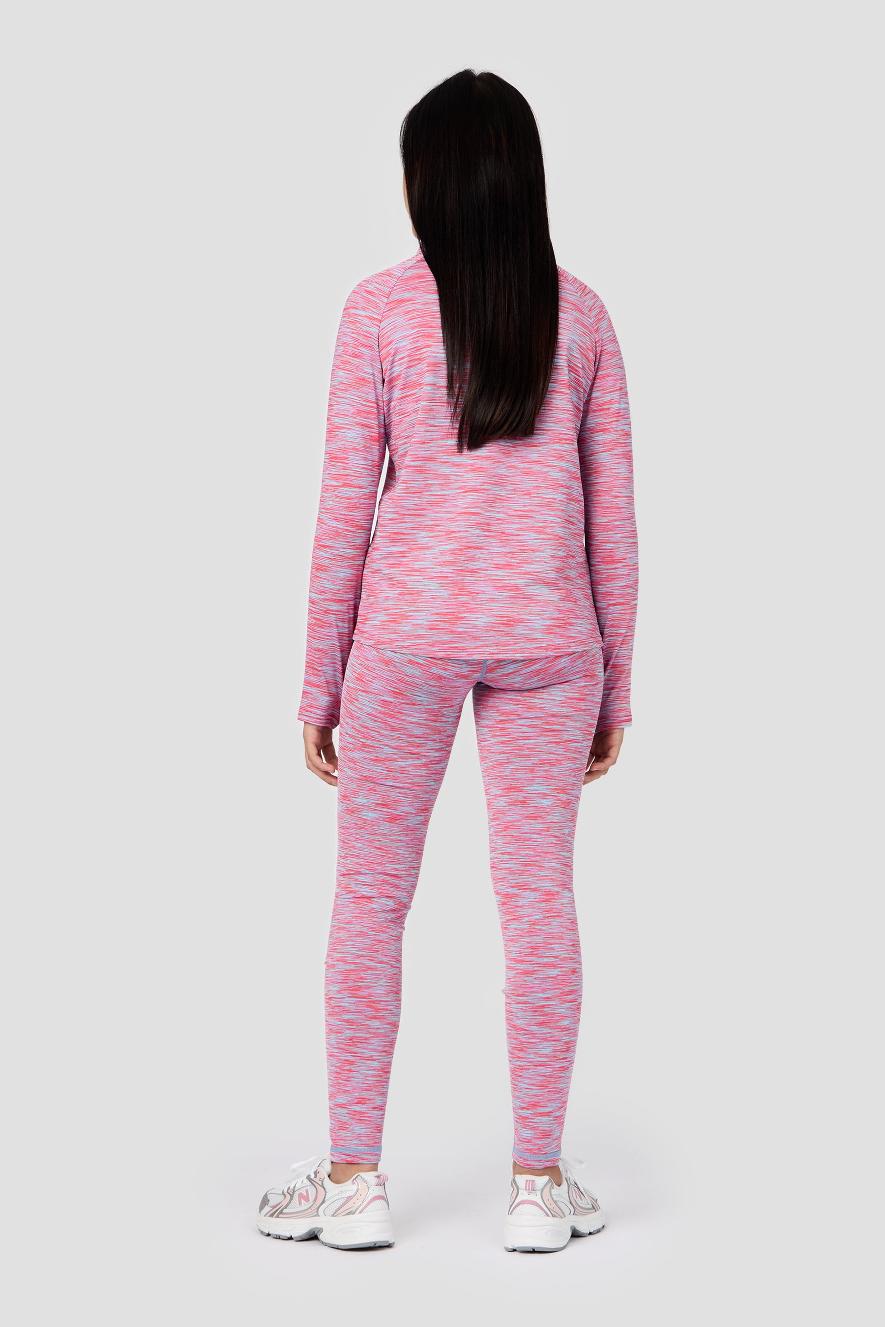 Girls Trail 2.0 1/4 Zip - Blue/Pink Multi