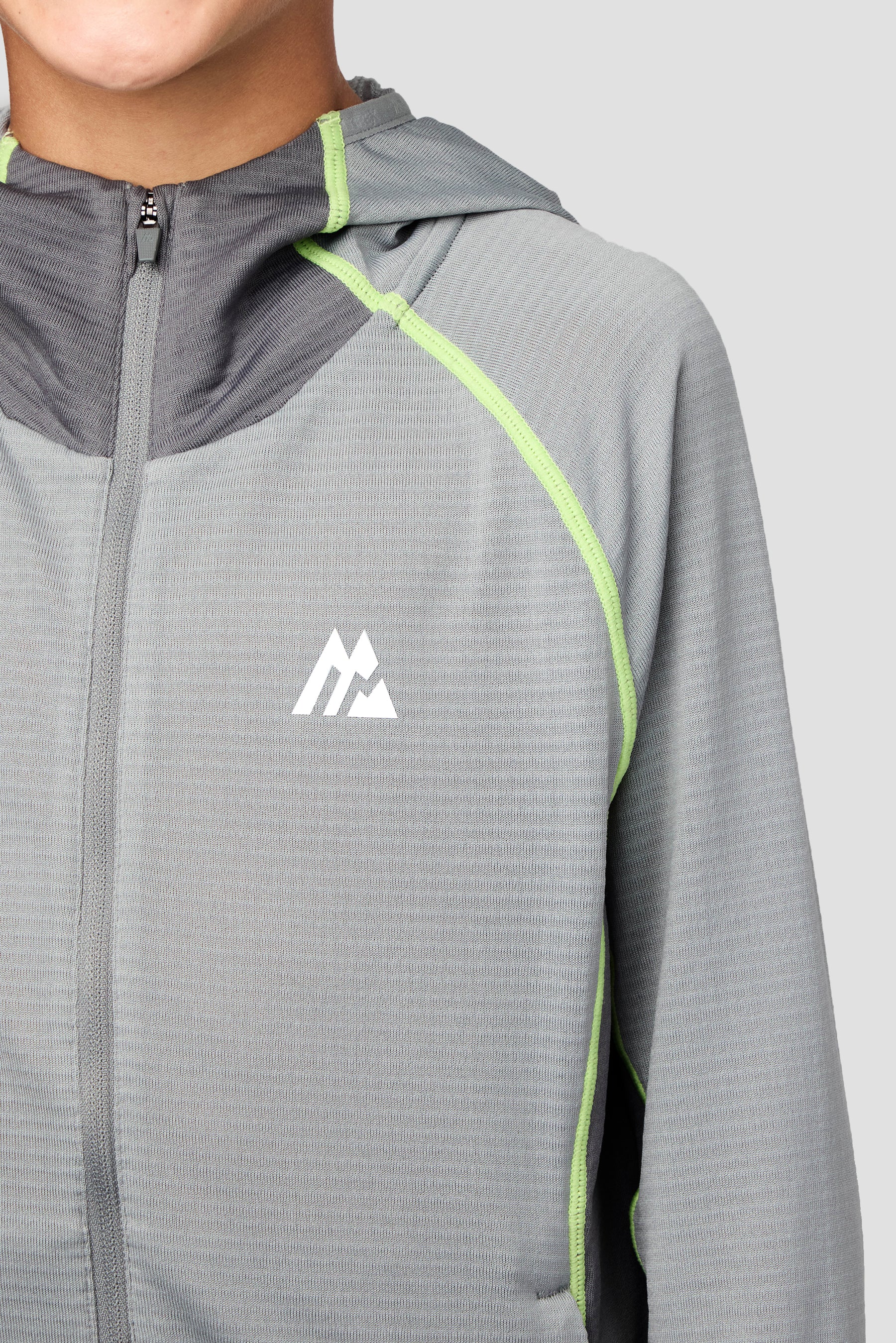 Boys Brink Fleece Hood - Platinum Grey/Cement Grey