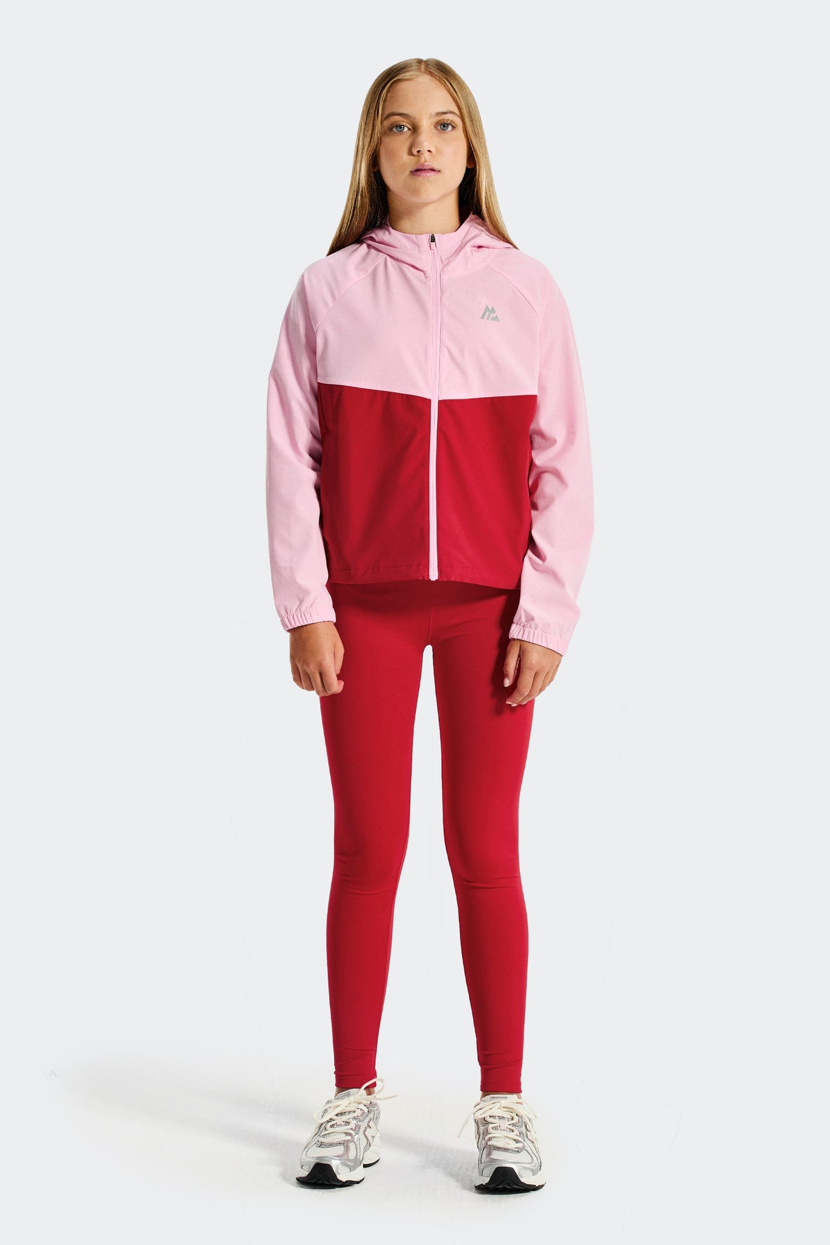 Girls Energy Windbreaker - Bubble Pink/Cherry Red