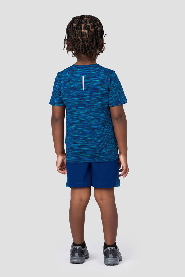 Infant Boys Trail T-Shirt/Short Set - Blue/Navy Multi
