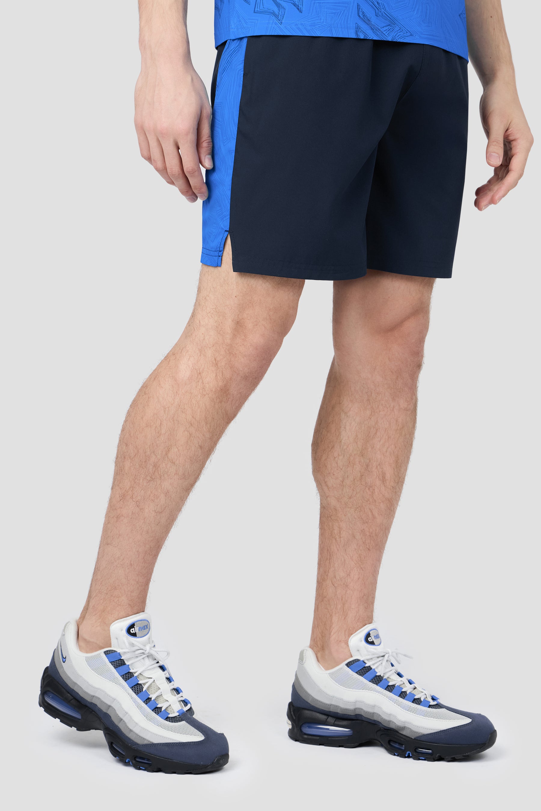 Geo M Print Short - Midnight Blue/Celestial Blue