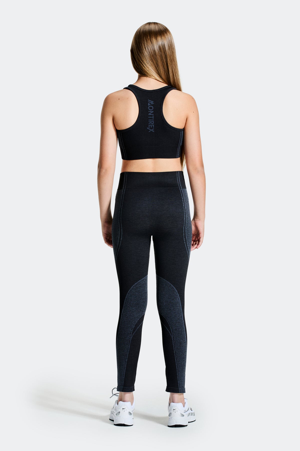 Girls Harmony Legging - Black/Cadet Grey