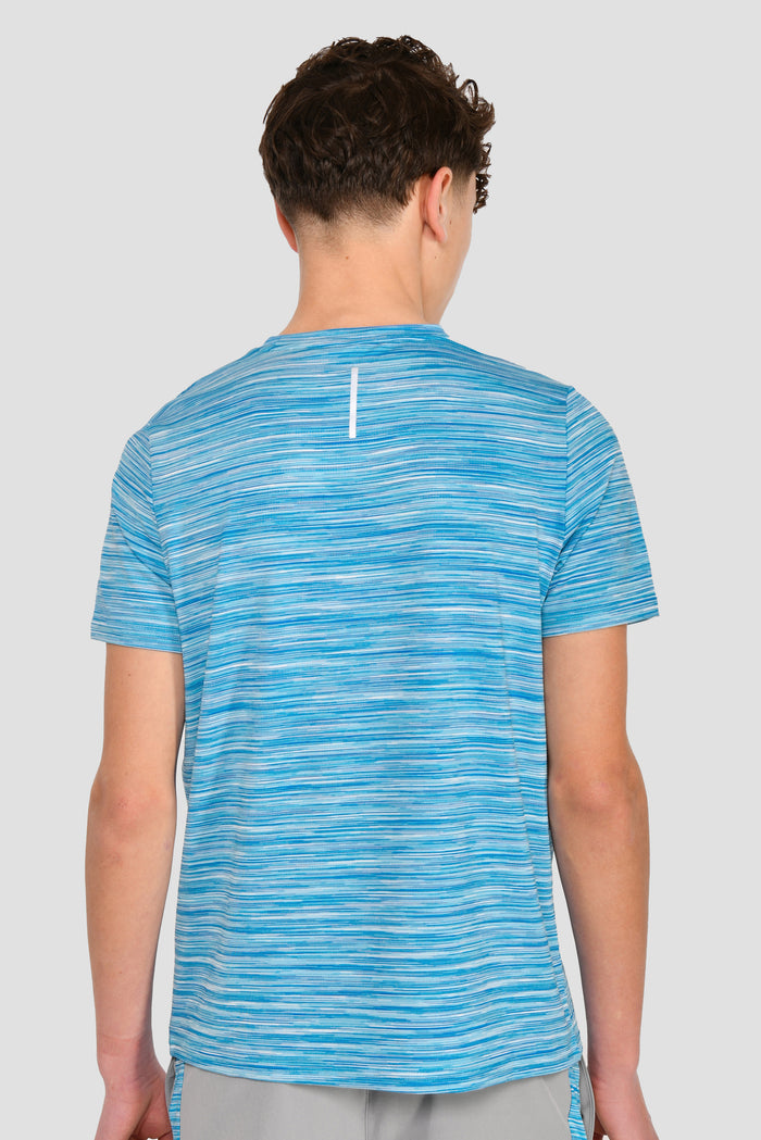 Junior Trail 2.0 T-Shirt - Neon Blue/Sky Multi