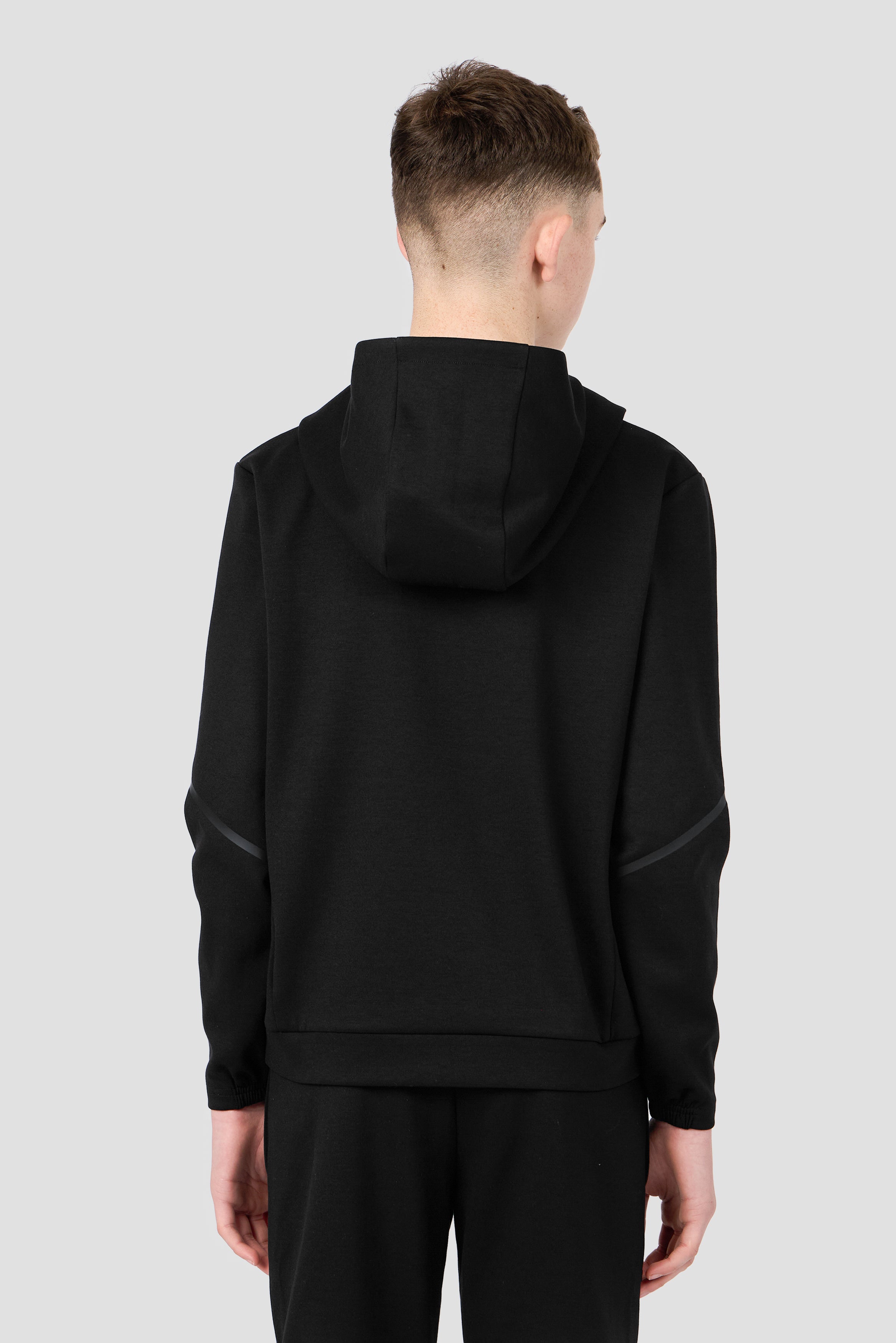 Boys Zenith Hood Black by Montirex | Sportswear & Gymwear
