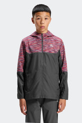 Boys Trail Windbreaker - Grey/Blue/Red