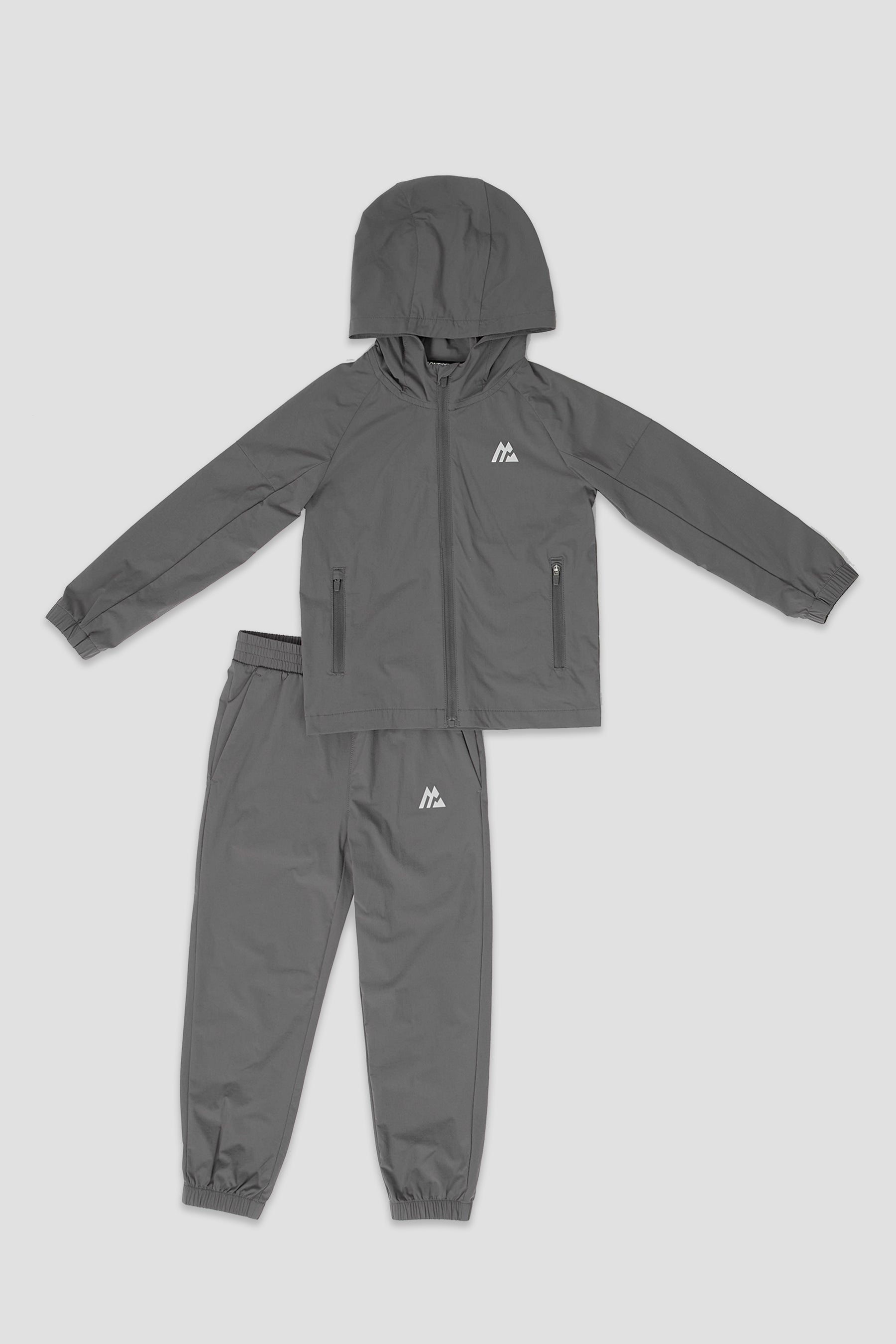 Infant Boys Bolt Jacket/Pant Set - Cement Grey