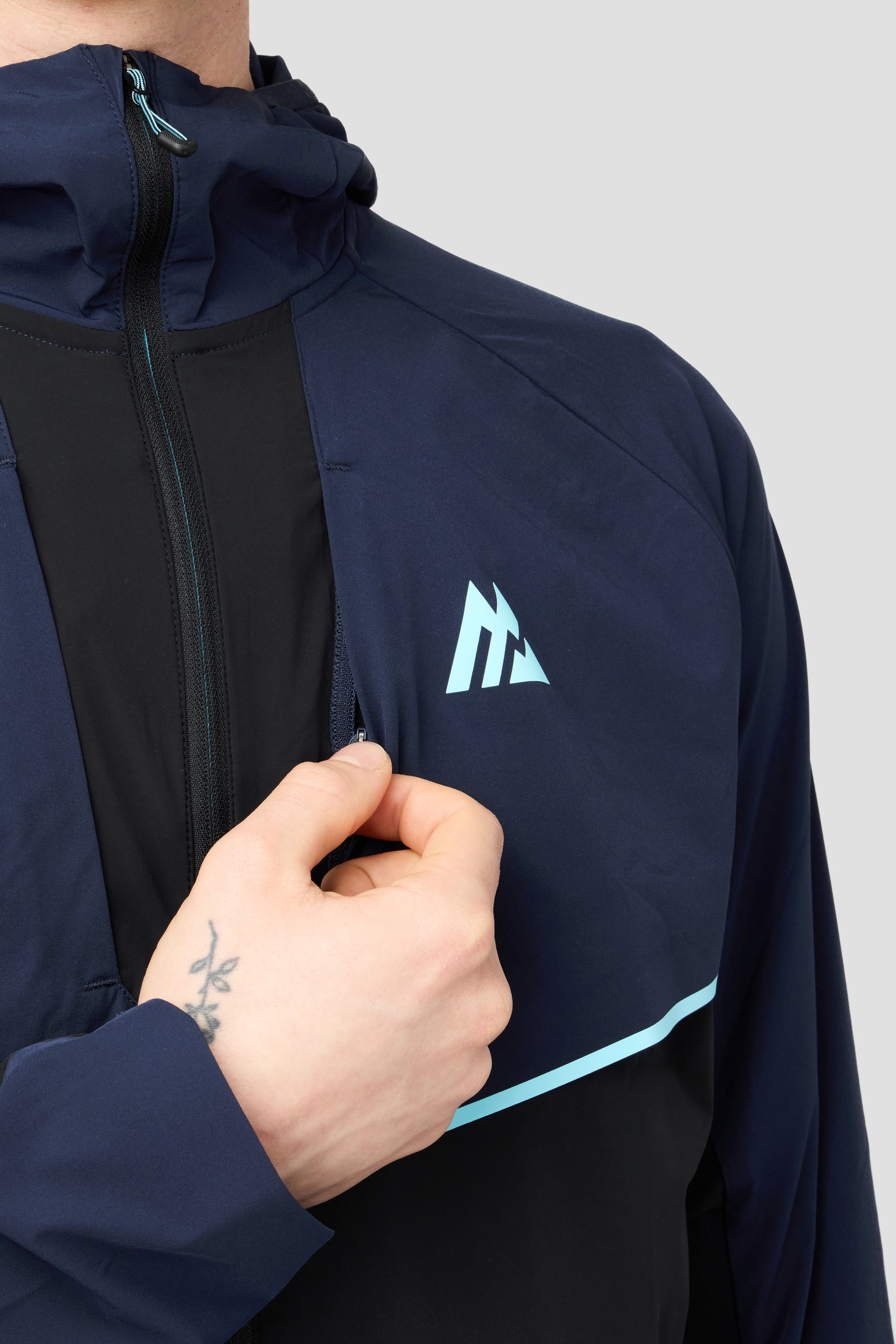 MTX Trail Traction Windbreaker - Black/Midnight Blue