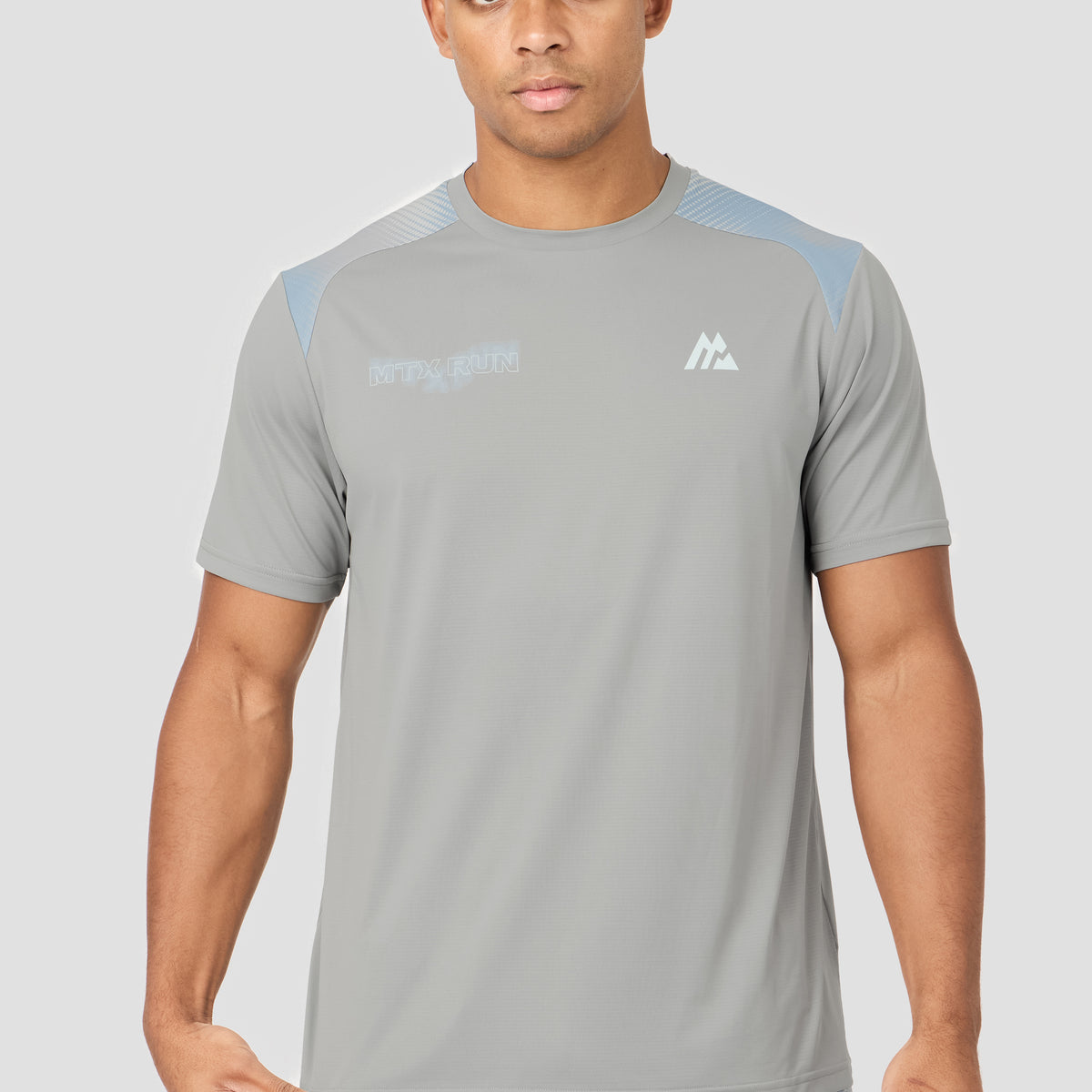MTX Run Disperse T-Shirt Platinum Grey | Montirex Sportswear Gymwear