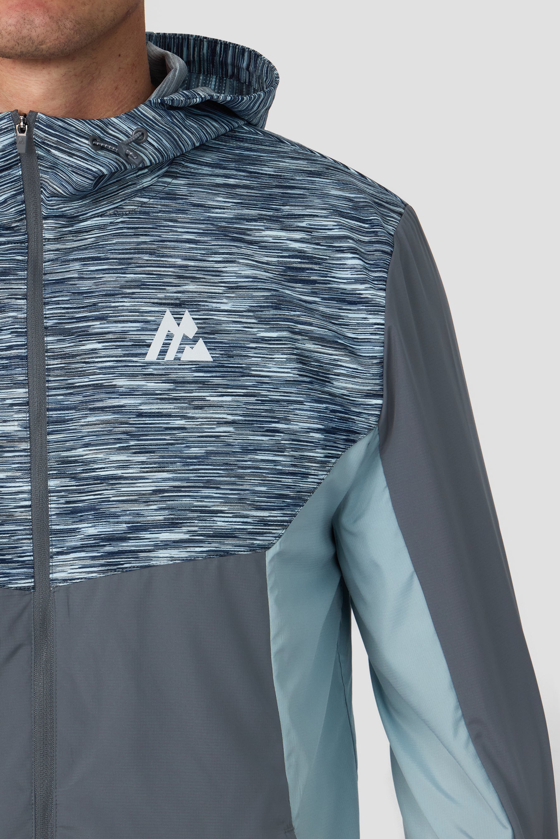 Trail Windbreaker - Grey/Blue/Navy