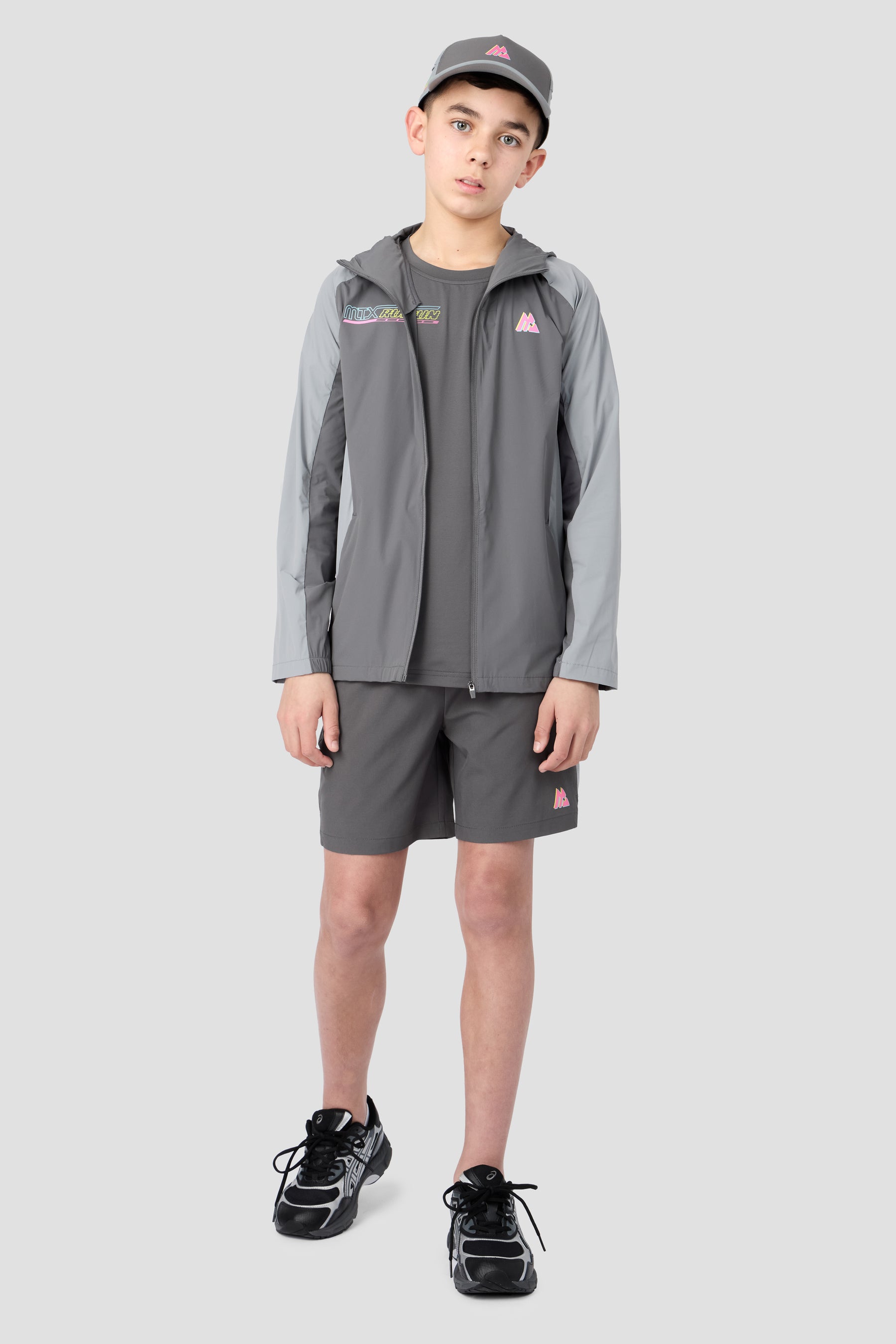 Boys MTX Run Turbo T-Shirt - Cement Grey/Platinum Grey