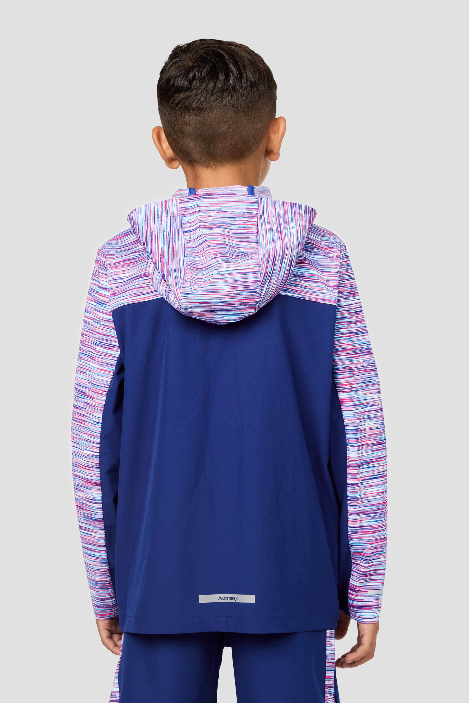 Boys Trail Windbreaker - Blue/Pink/White