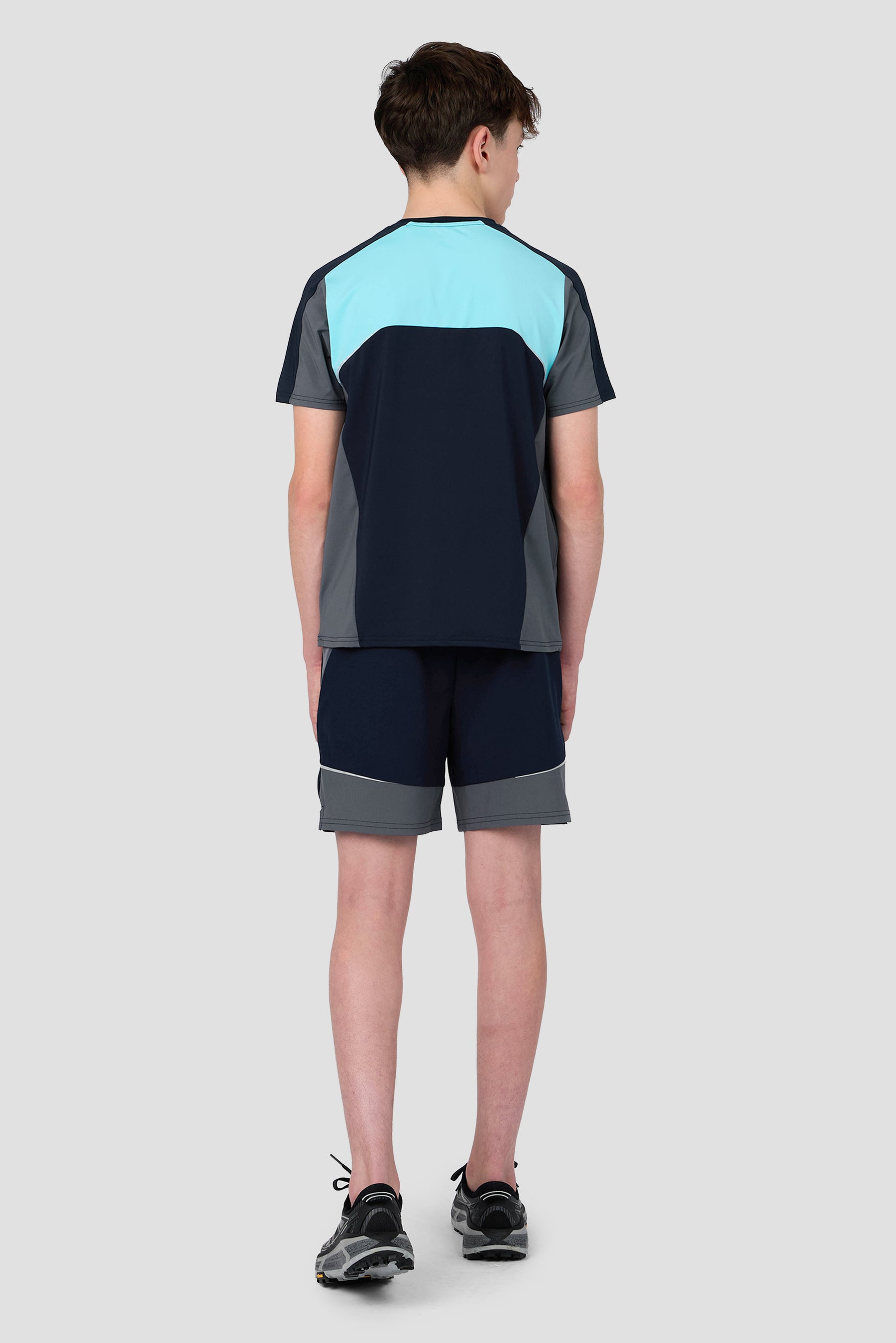 Boys Cerberus Short - Navy Void/Neon Sky/Slate Grey
