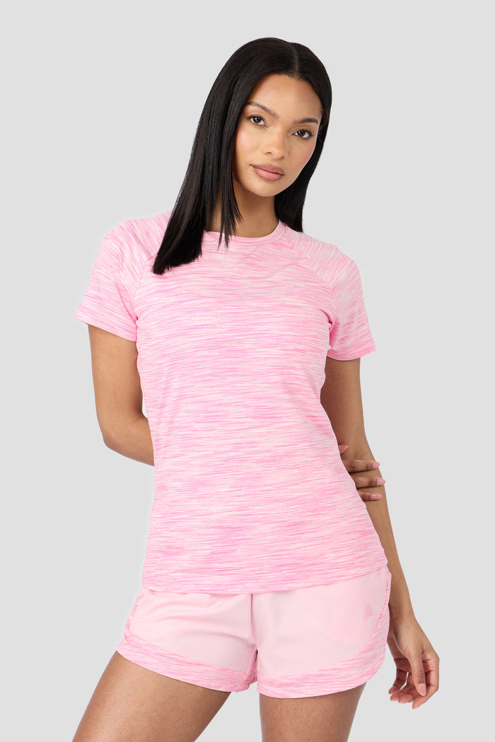 Women's Trail T-Shirt - Soft Pink Multi