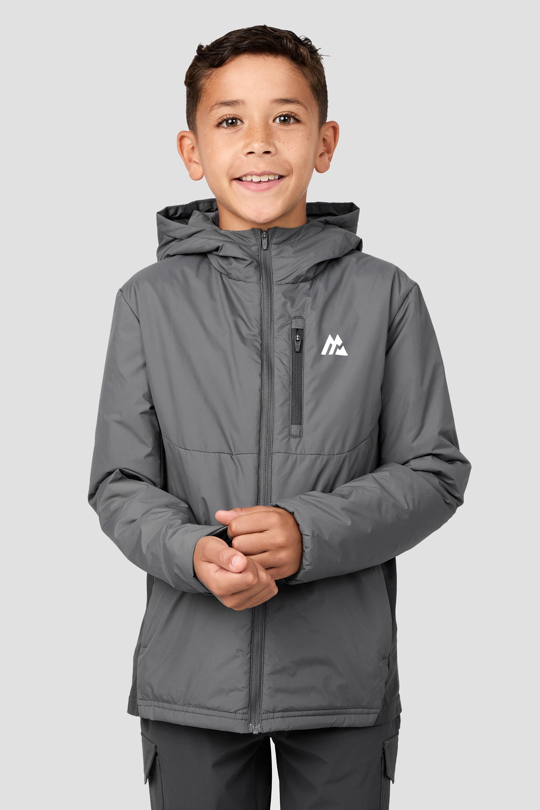 Boys Cache Jacket - Cement Grey/Asphalt