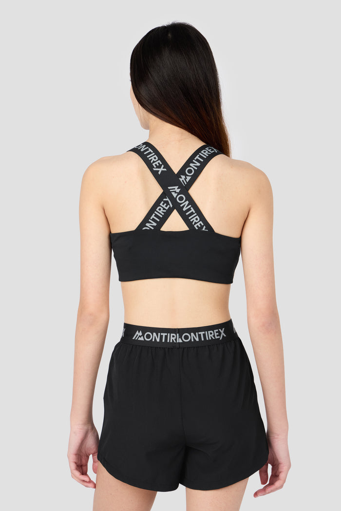 Girls Icon Bra Top - Black