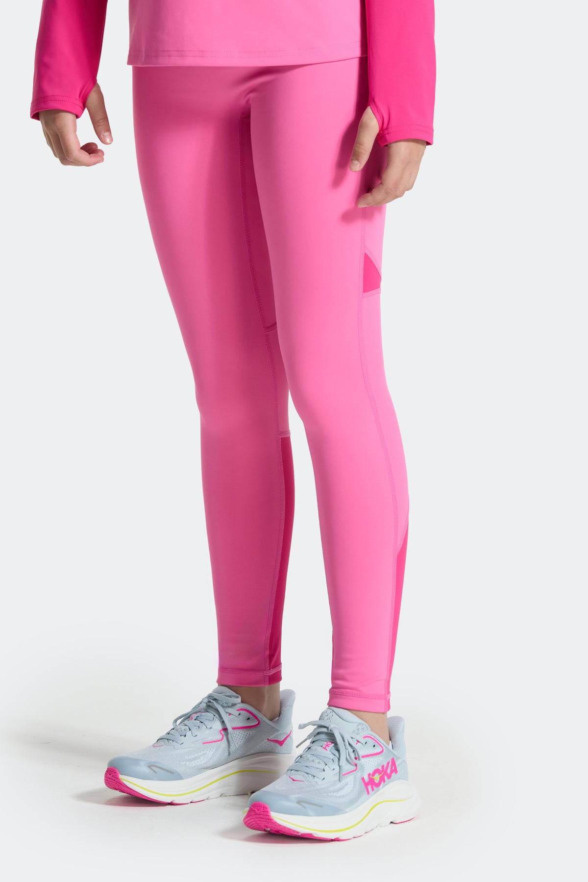 Girls Dash Legging - Peony Pink/Cerise