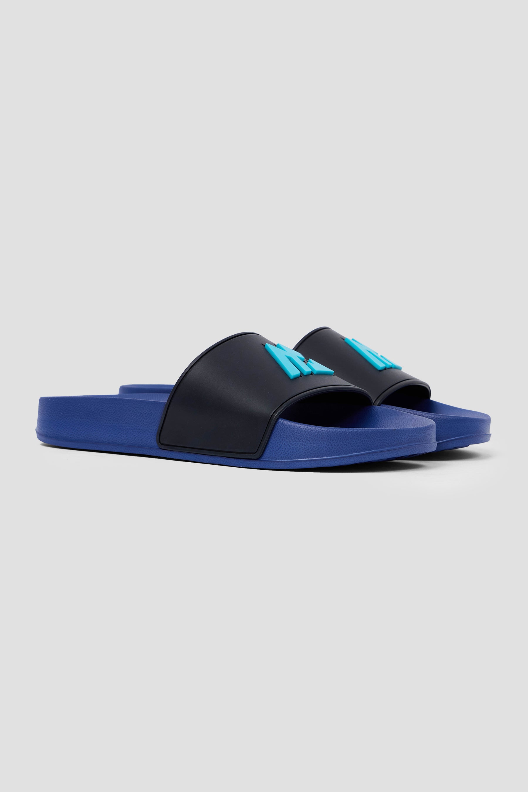 Junior MTX Slides  - Marine Blue/Midnight Blue/Vivid Aqua