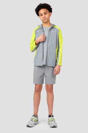 MTX Run Turbo Jacket - Platinum Grey/Electric Lime