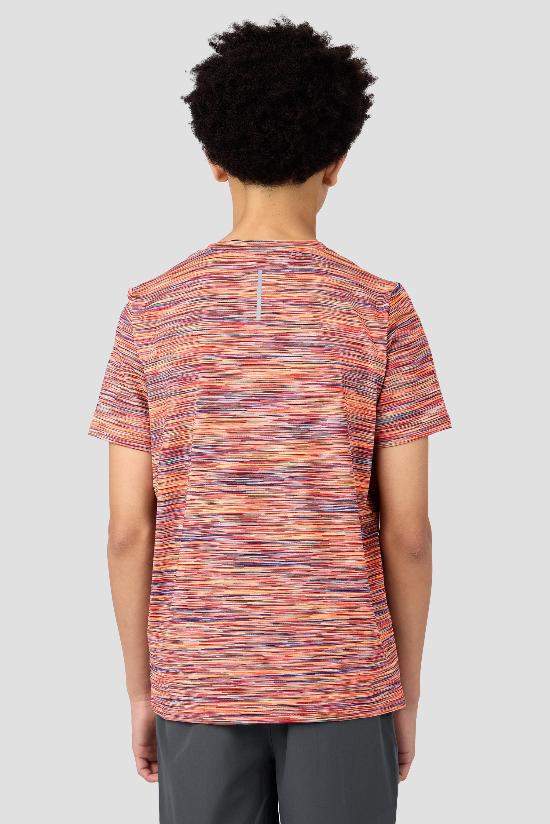 Boys Trail T-Shirt - Grey/Orange/Red/Blue