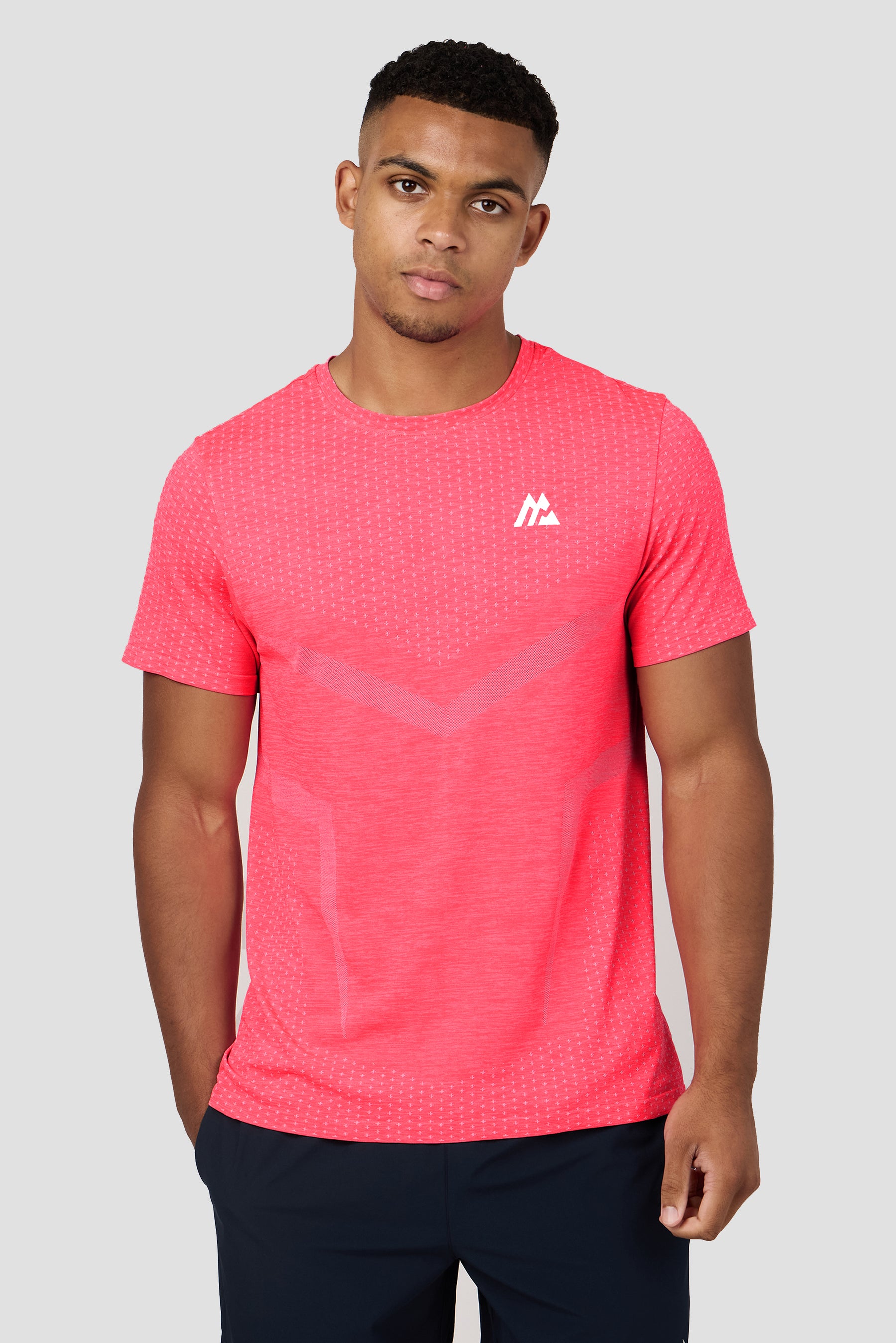 Vault Seamless T-Shirt - Shocking Pink/Breeze