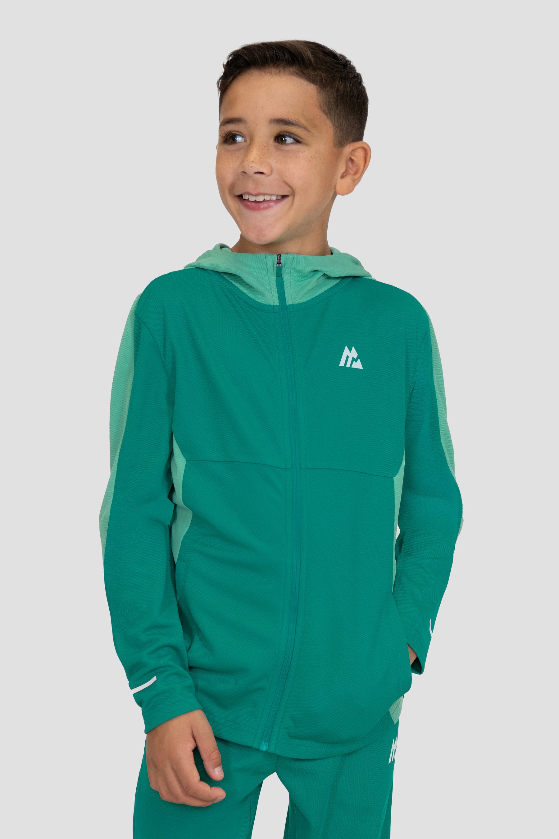 Boys Pace Tracksuit - Aruba/Fluorite