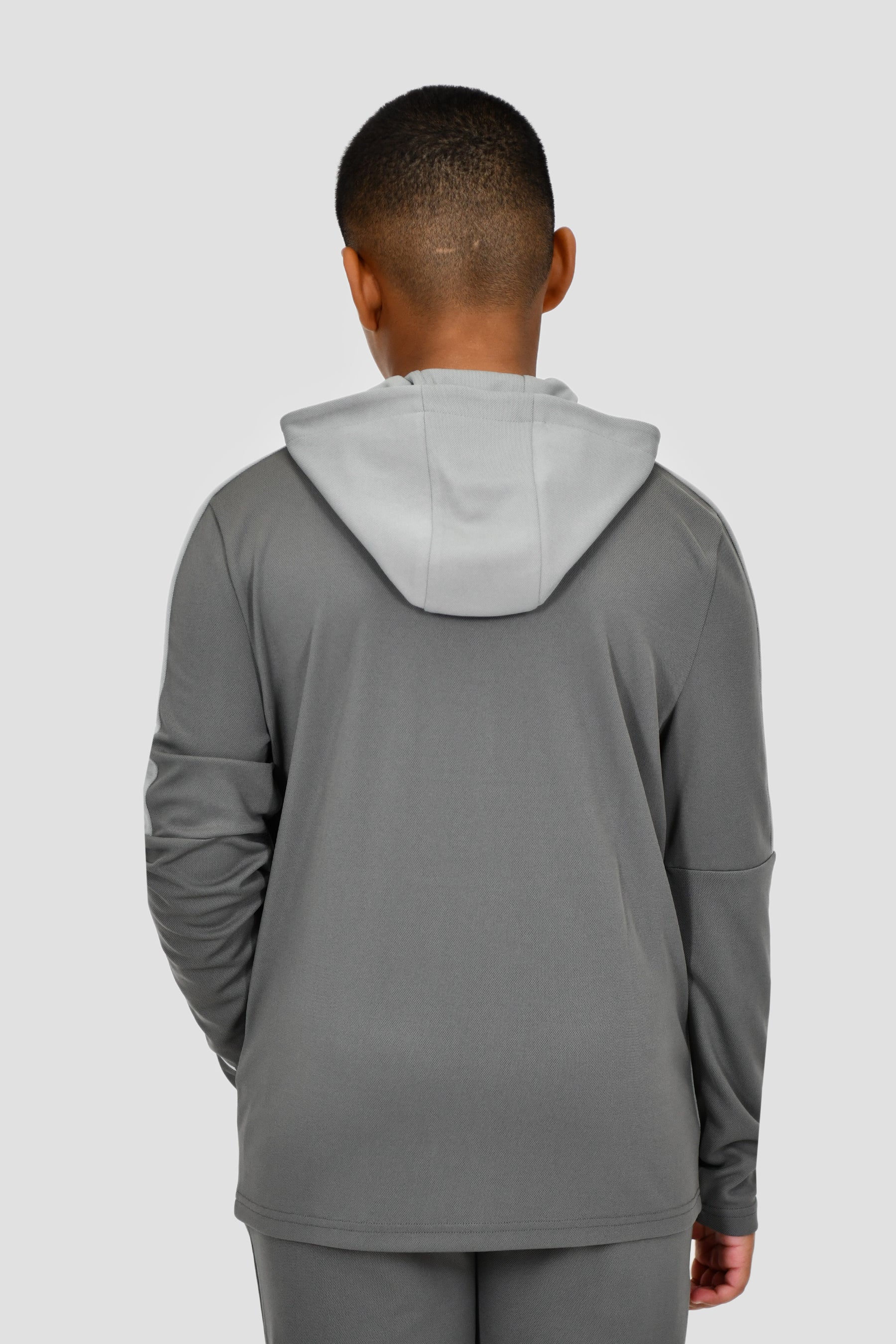 Junior Pace Tracksuit - Cement Grey/Platinum Grey