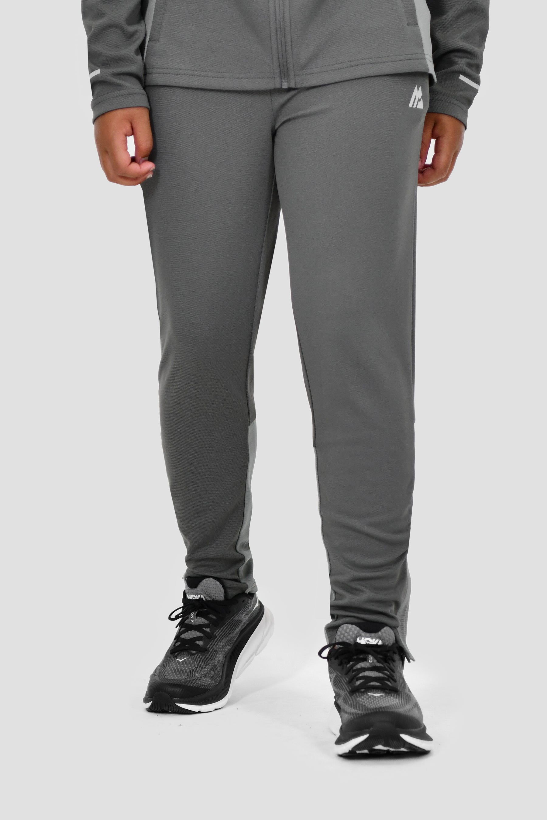 Junior Pace Tracksuit - Cement Grey/Platinum Grey