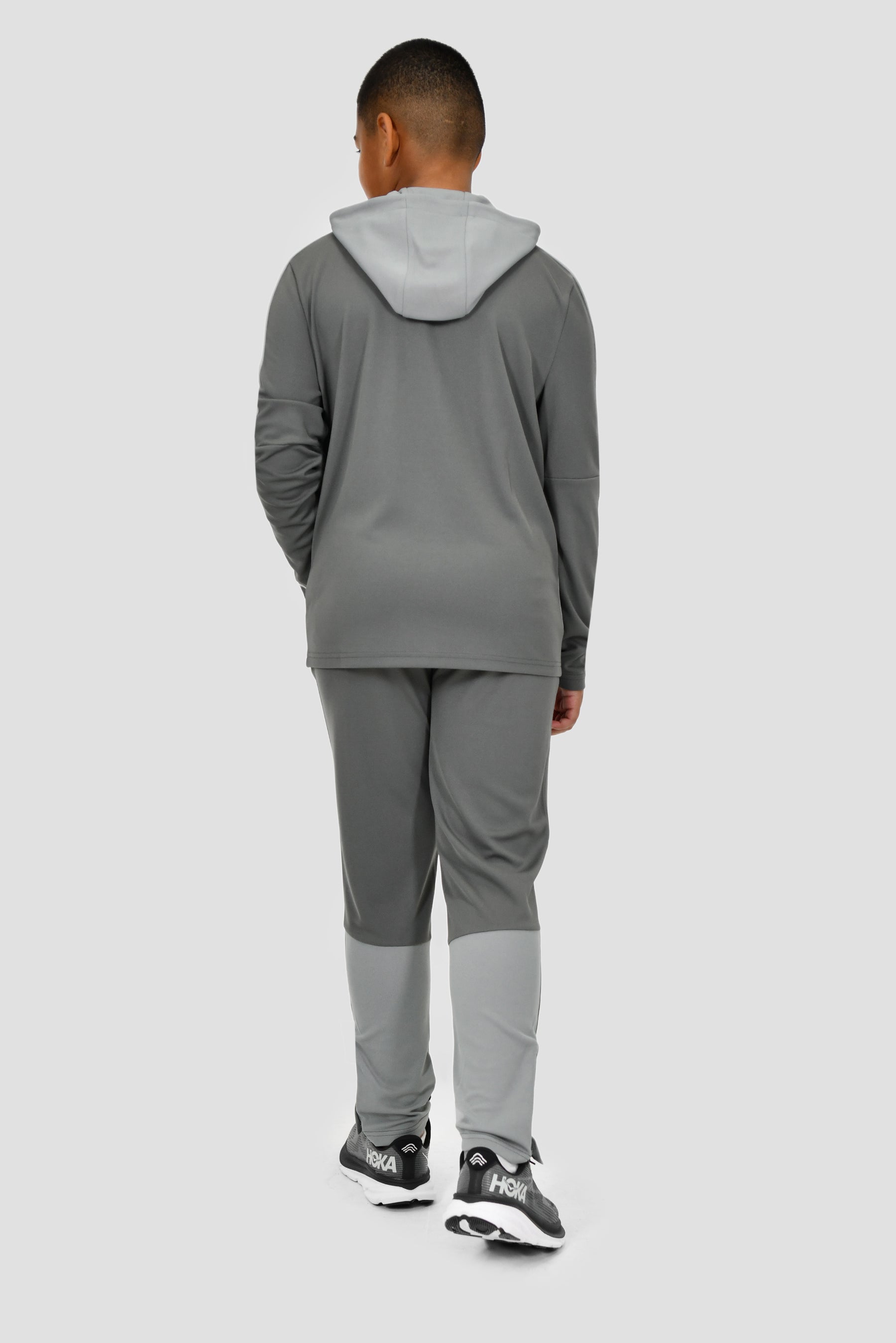 Junior Pace Tracksuit - Cement Grey/Platinum Grey