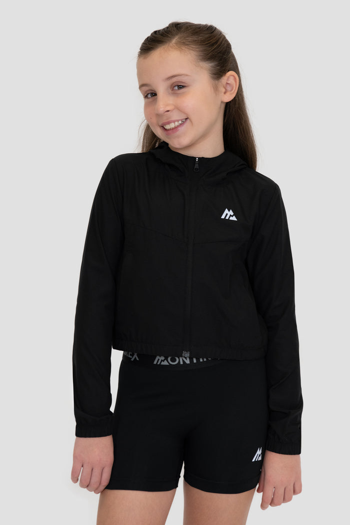 Girls Pace Windbreaker - Black