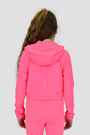 Girls Pace Windbreaker - Neon Pink