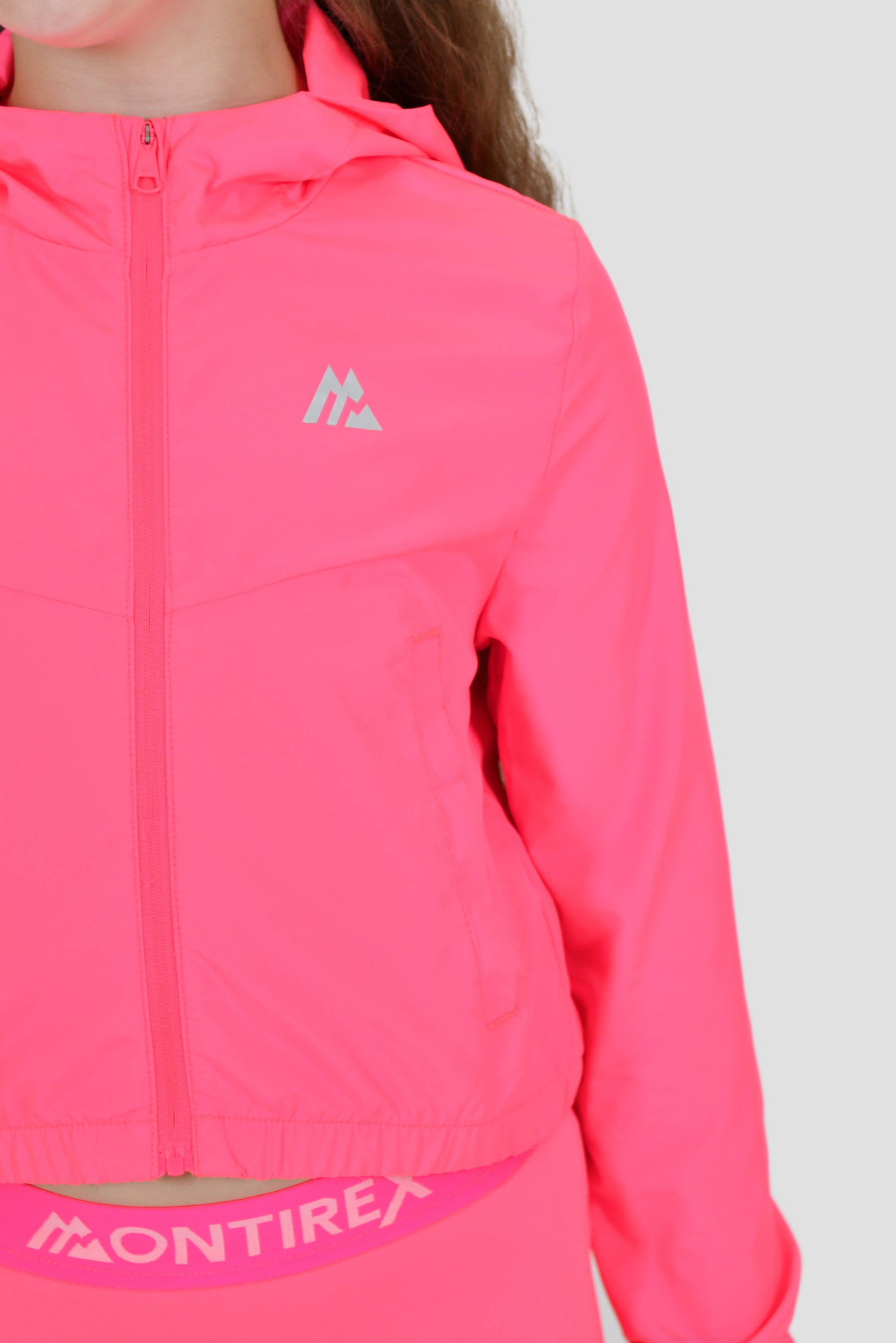 Girls Pace Windbreaker - Neon Pink