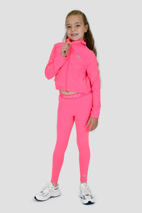 Girls Pace Windbreaker - Neon Pink