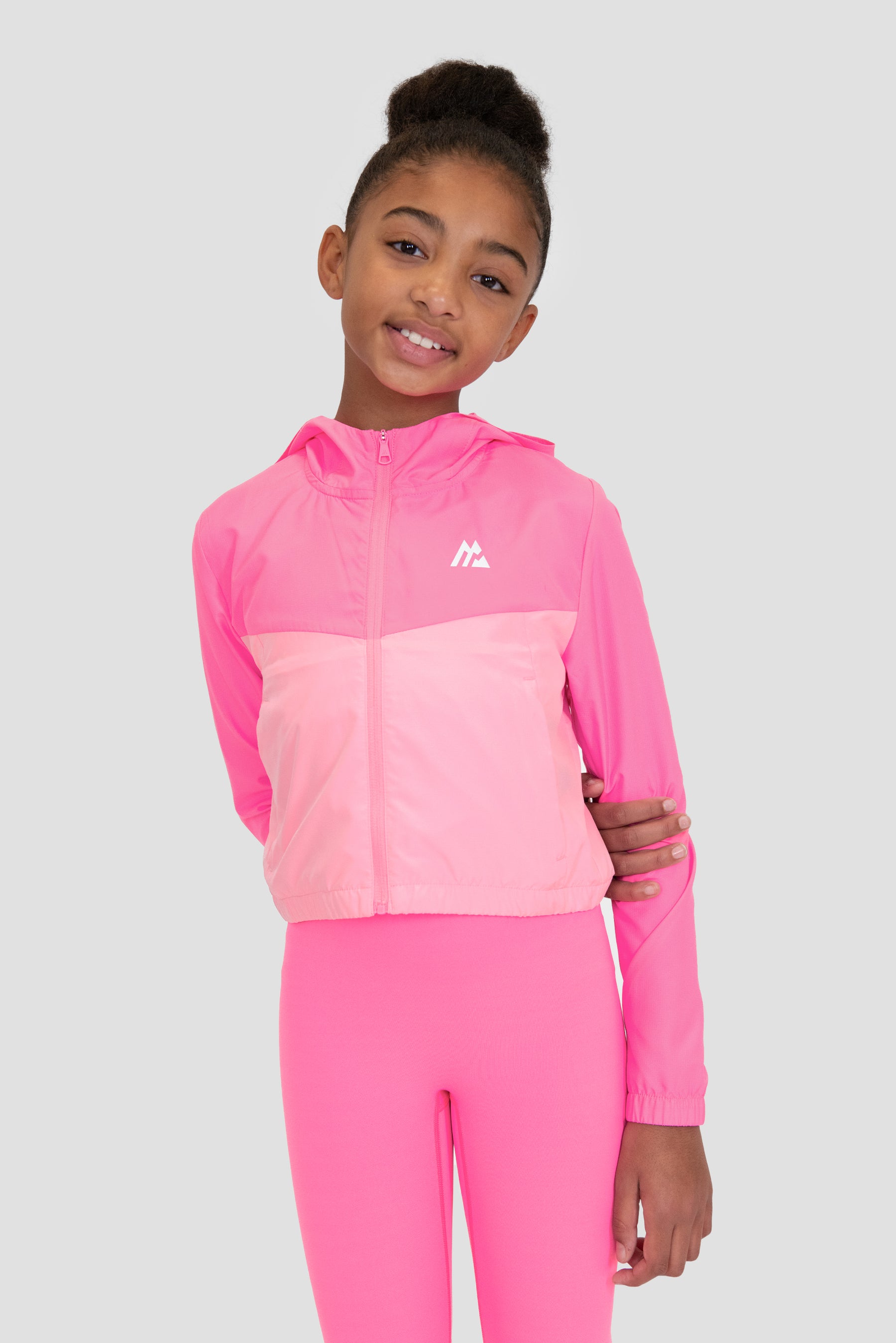 Girls Pace Windbreaker - Fuchsia/Pink Sugar