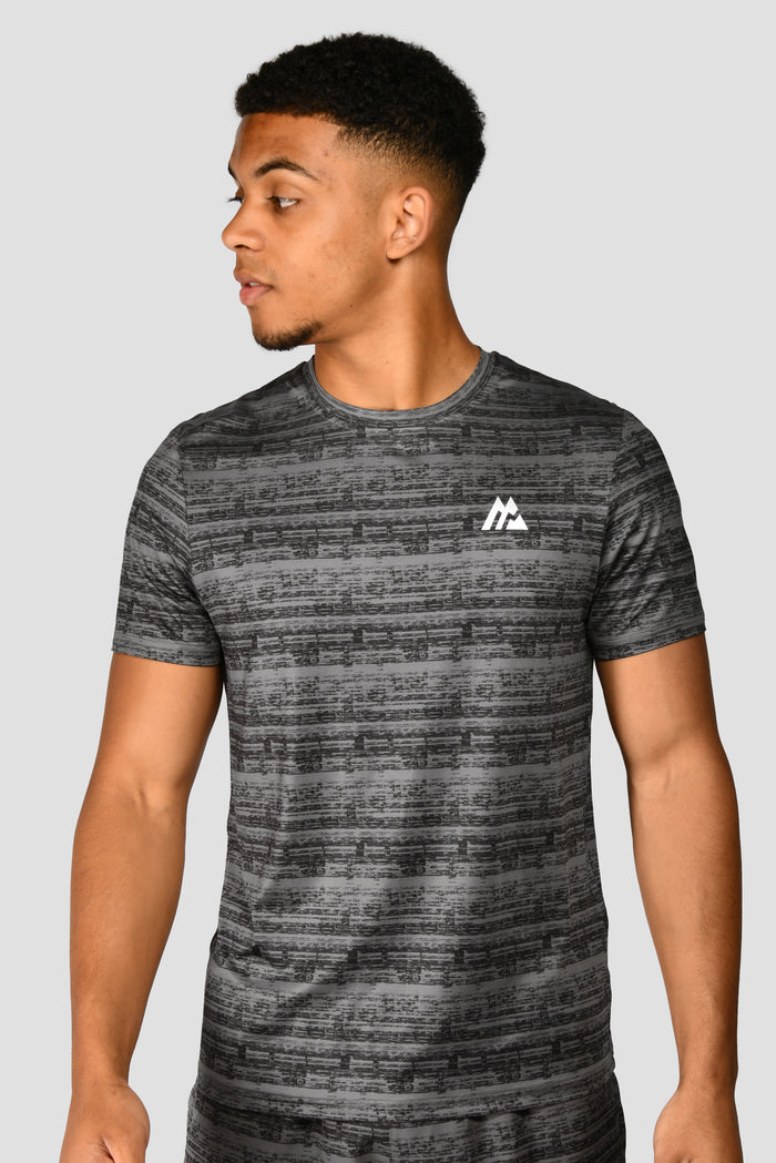 Pacer Printed T-Shirt - Cement Grey/Black