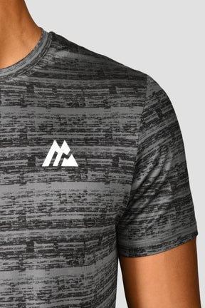 Pacer Printed T-Shirt - Cement Grey/Black
