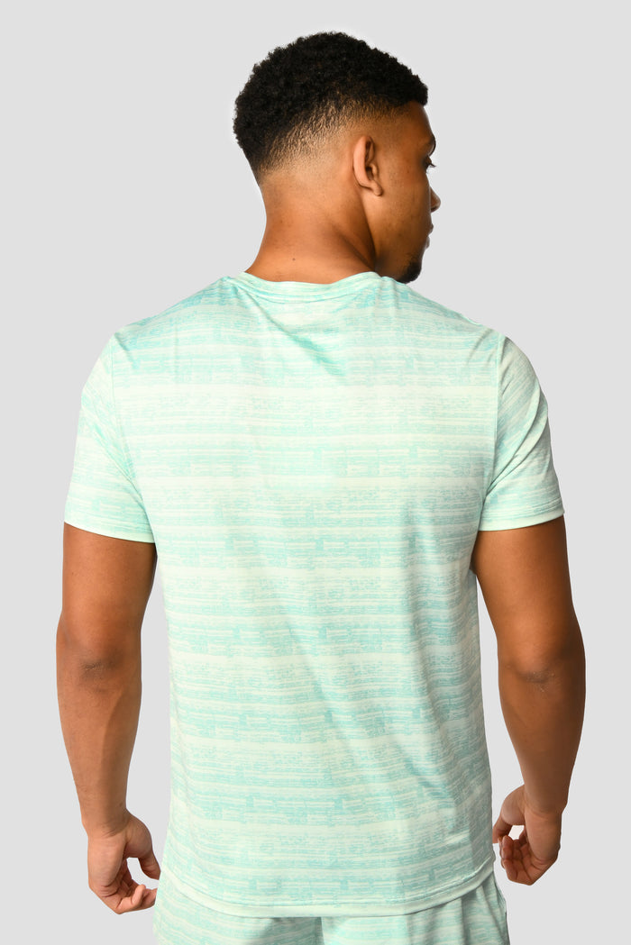 Pacer Printed T-Shirt - Celeste Green