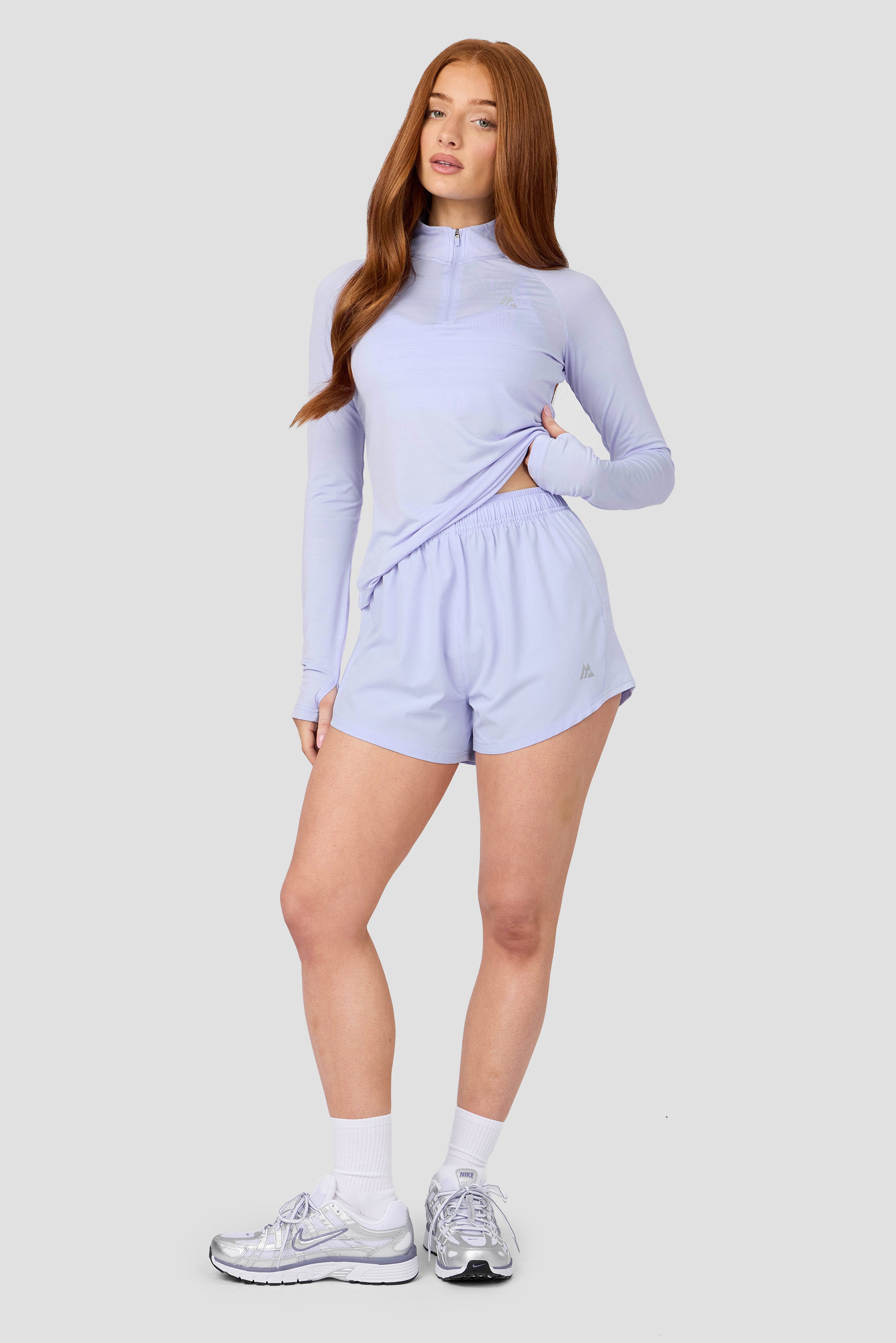 Montirex Breathe 1/4 Zip Lilac Sapphire | Women's Gymwear Top