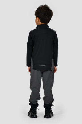 Infants Peak 1/4 Zip Pant Set - Black/Asphalt