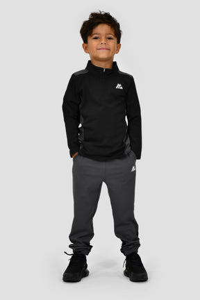 Infants Peak 1/4 Zip Pant Set - Black/Asphalt