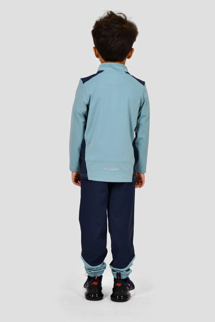 Infants Peak 1/4 Zip Pant Set - Dry Smoke/Midnight Blue