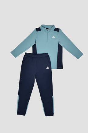 Infants Peak 1/4 Zip Pant Set - Dry Smoke/Midnight Blue