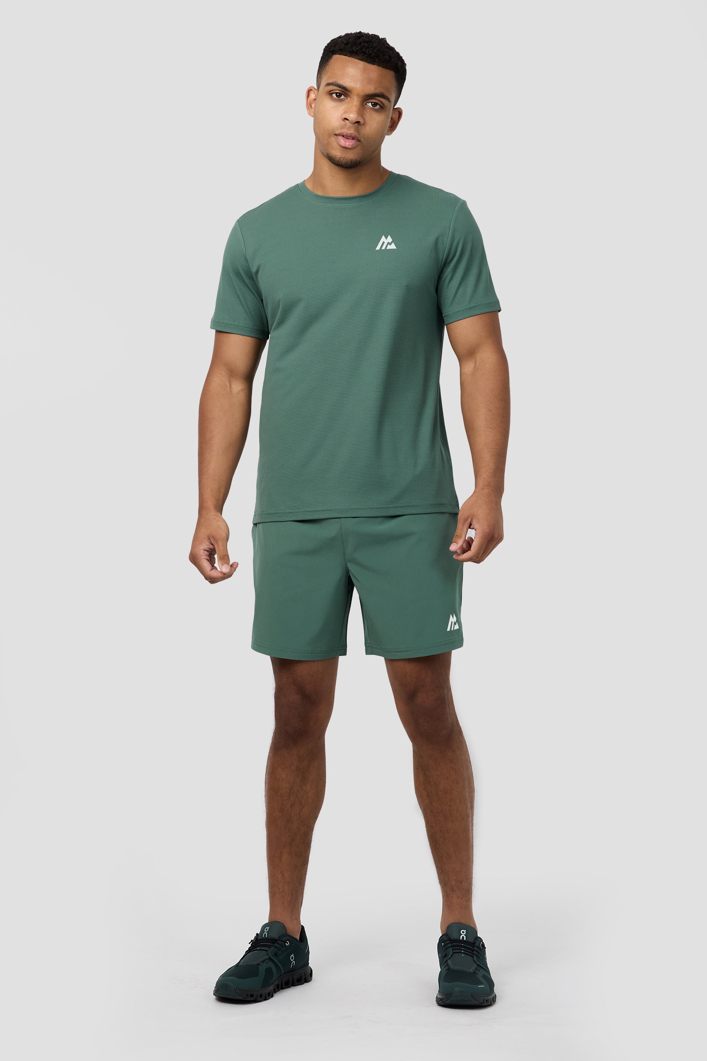 Peak Gridded Polartec® T-Shirt - Dolphin | Montirex Gymwear